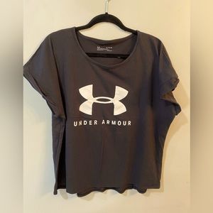 Under Armour, black short sleeve, T-shirt, size XL
